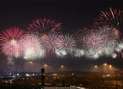 多伦县焰火晚会